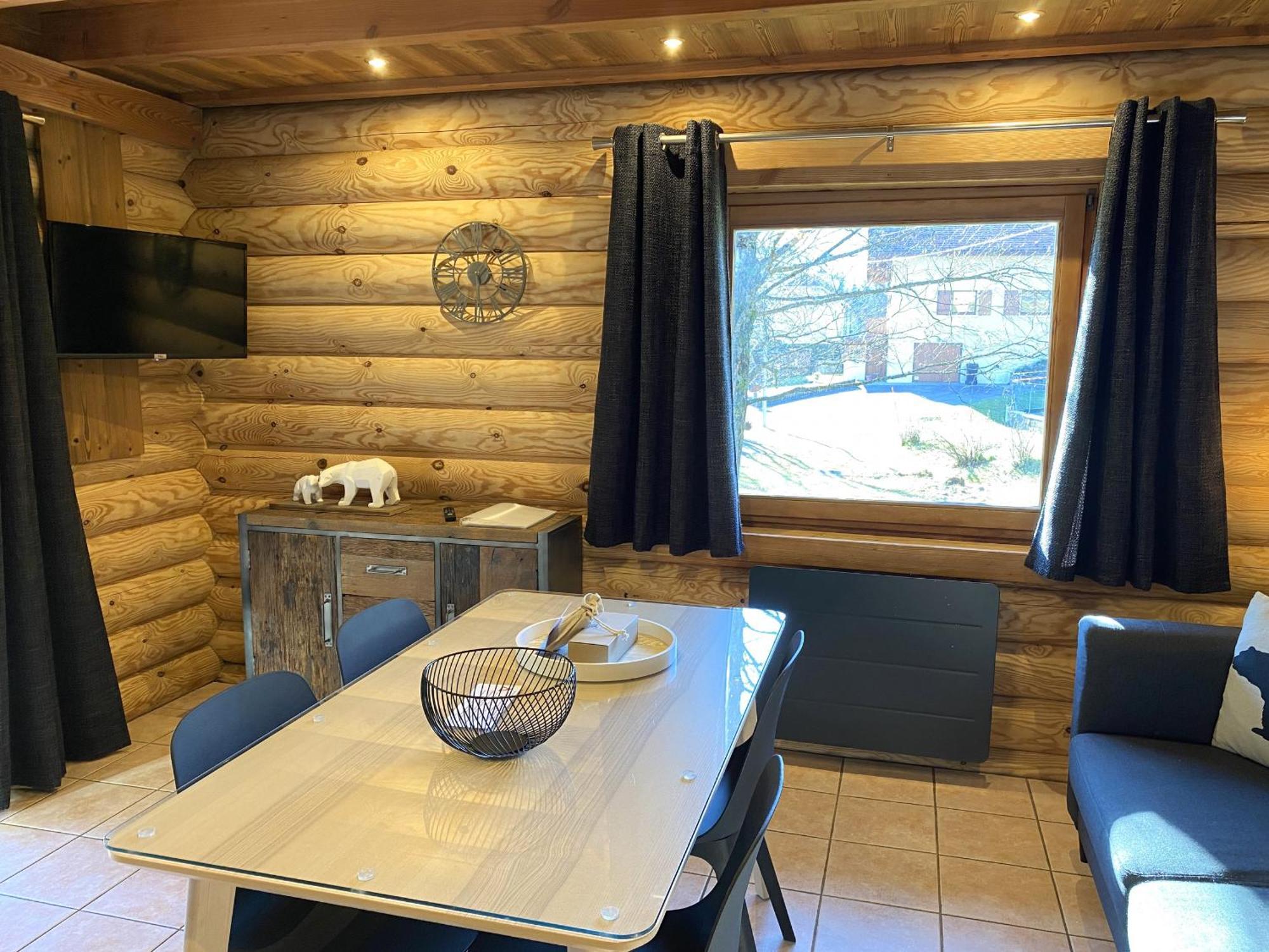 לה ברסה L'Oursblanc Chalet En Rondins מראה חיצוני תמונה