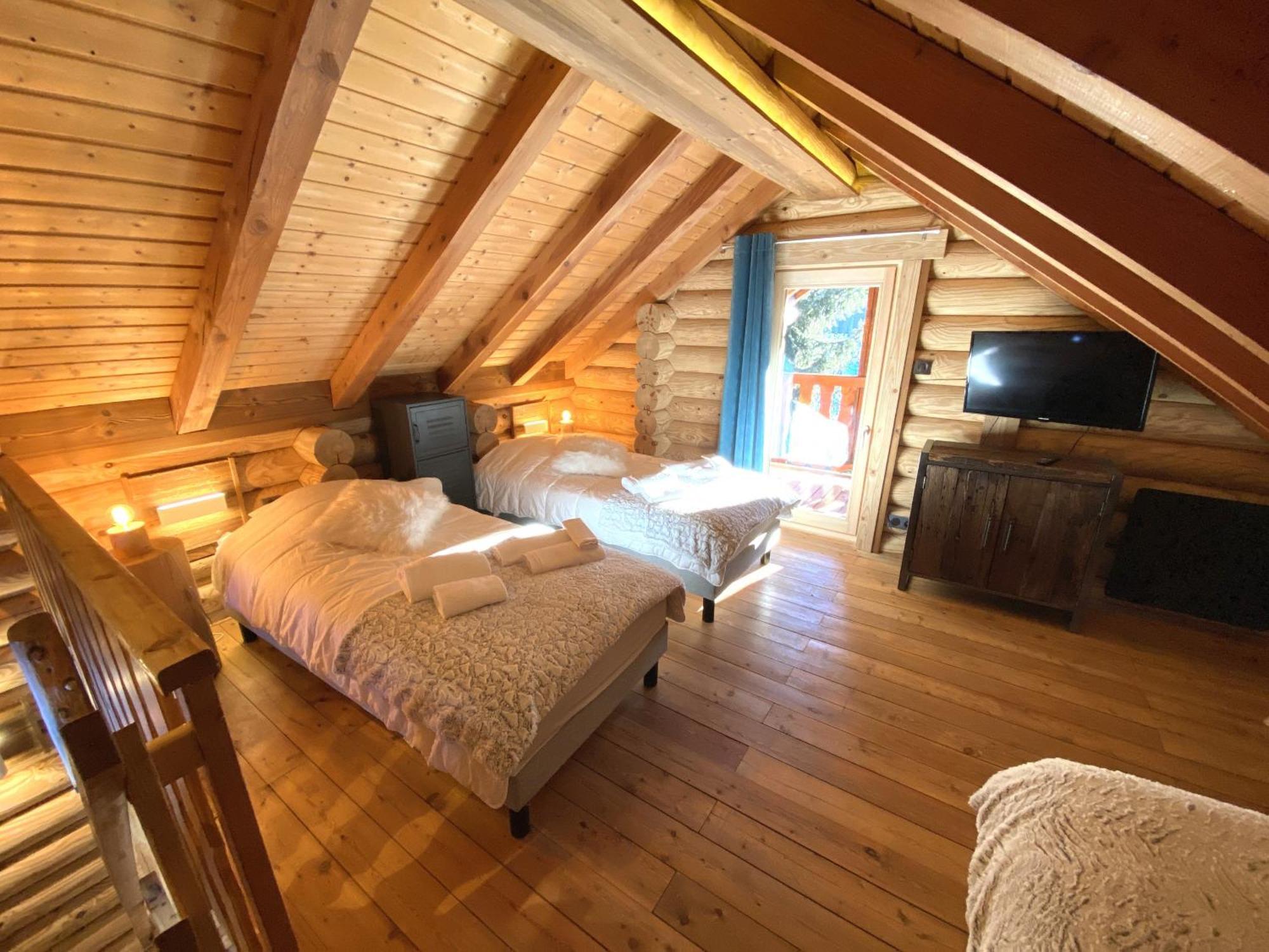 לה ברסה L'Oursblanc Chalet En Rondins מראה חיצוני תמונה