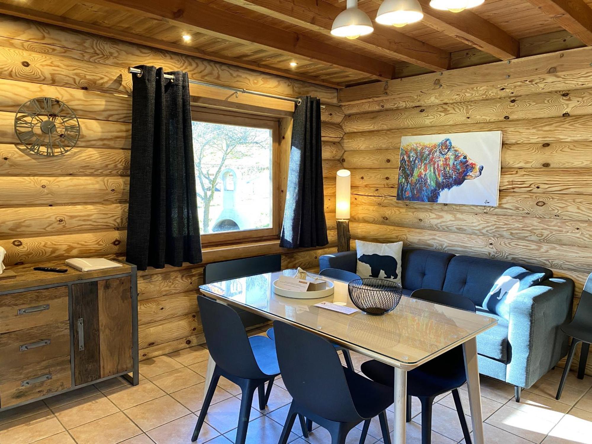 לה ברסה L'Oursblanc Chalet En Rondins מראה חיצוני תמונה
