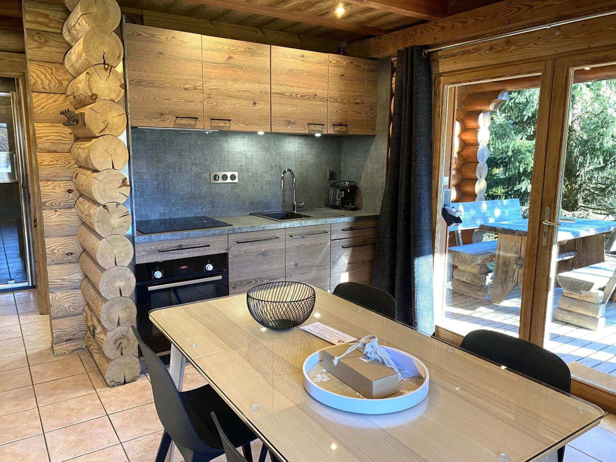 לה ברסה L'Oursblanc Chalet En Rondins מראה חיצוני תמונה